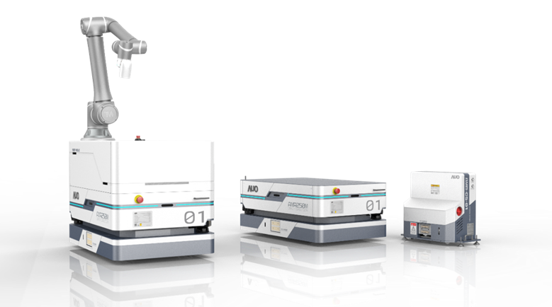 问鼎數位開發的自主式移動機器人（AMR250M），搭配全向輪並結合AI演算法、2D LiDAR、3D攝影機等技術，協助客戶實現產線全自動化